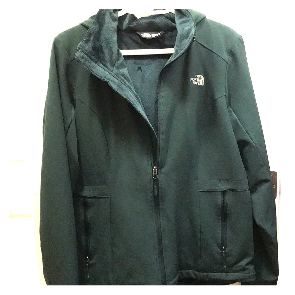 The North Face dark teal jacket